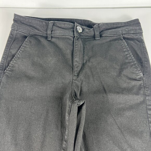 American Eagle Pants Women's 32x29* Mid Rise Kick Boot Cut Black Stretch Tag 12R - Picture 2 of 16